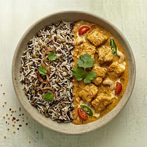 Shahi Fish Curry With Lentil & Wild Rice Pulao